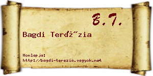Bagdi Terézia névjegykártya